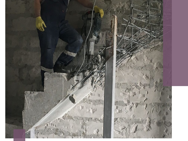 Демонтаж металлических и бетонных лестниц в Минусинске