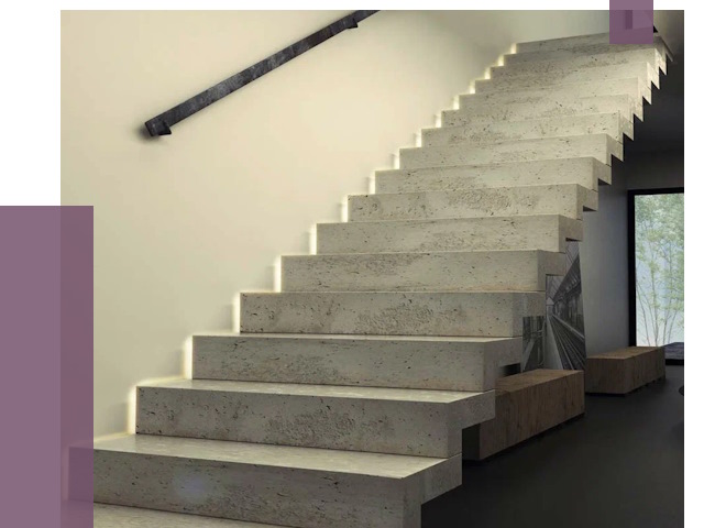 Облицовка бетонных лестниц в Минусинске от 4572 руб/м2 