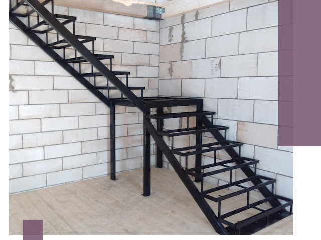 Лестницы на металлокаркасе под ключ в Минусинске — изготовление и монтаж