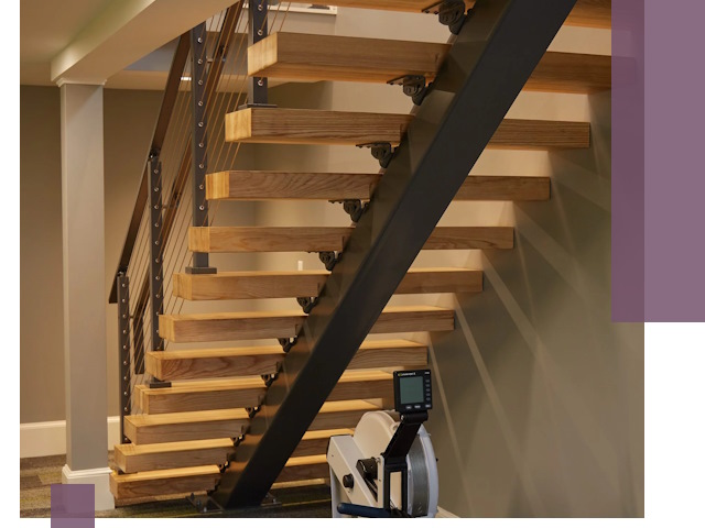 Лестницы на монокосоурах под ключ в Минусинске - изготовление и монтаж