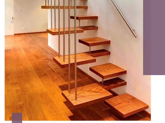 Лестницы «гусиный шаг» на заказ в Минусинске для узких пространств