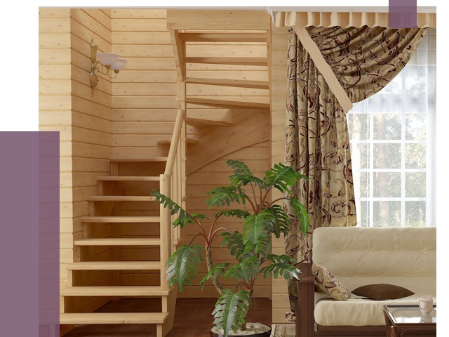 Лестницы для дачи в Минусинске от 75445 руб.  | ПРОЛЁТ-Мнс