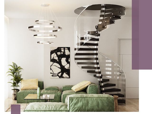 Лестницы для двухуровневой квартиры в Минусинске — изготовление и монтаж