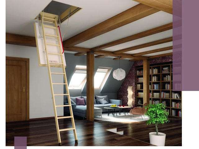 Чердачные лестницы под ключ в Минусинске: изготовление и монтаж