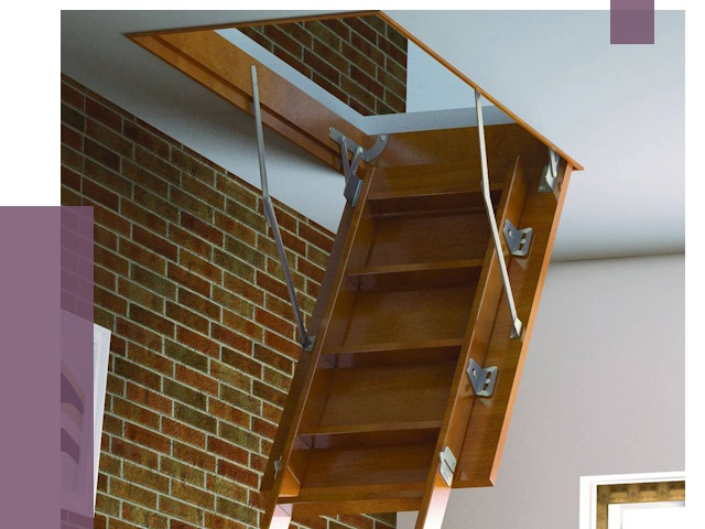 Установка чердачной лестницы в Минусинске от 7773 руб. | ПРОЛЁТ-Мнс