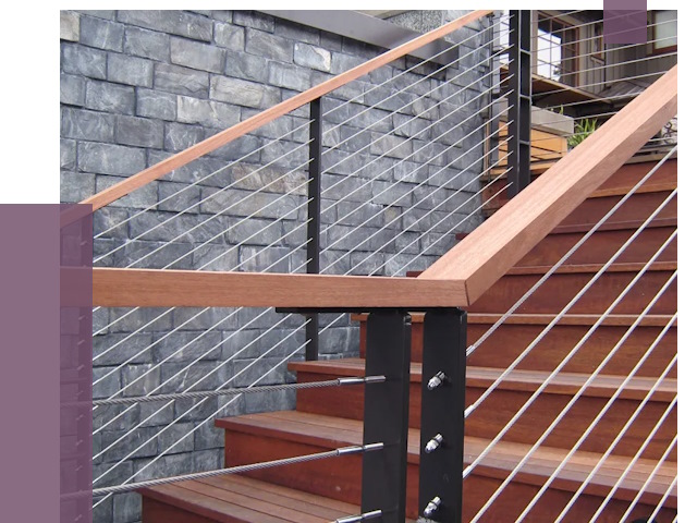 Тросовые перила под ключ в Минусинске от 7722 руб. 