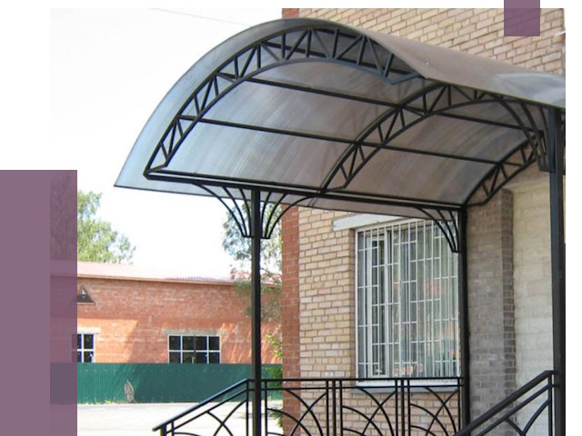 Металлические навесы и козырьки в Минусинске от 12701 руб.