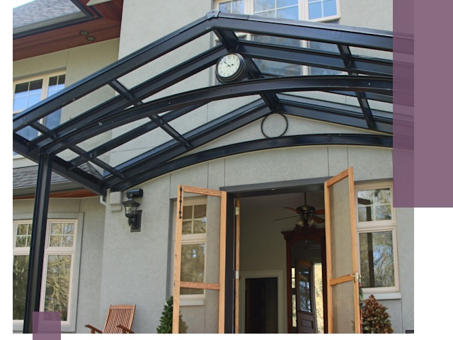 Изготовление и монтаж навесов и козырьков в Минусинске