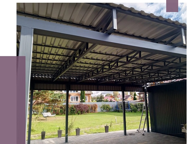 Монтаж навесов в Минусинске от 7316 руб. — установка навеса | ПРОЛЁТ-Мнс