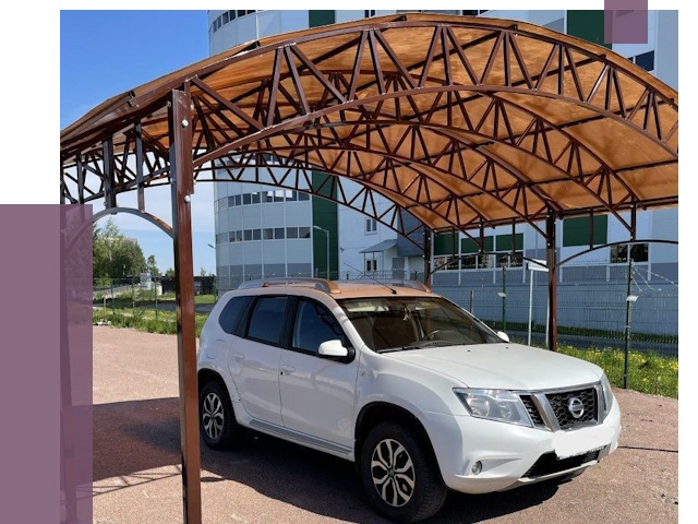 Недорогие навесы в Минусинске от 42676 руб.  | ПРОЛЁТ-Мнс