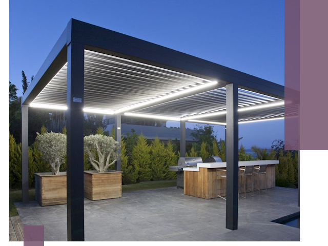 Навесы отдельно стоящие под ключ в Минусинске из металла и поликарбоната