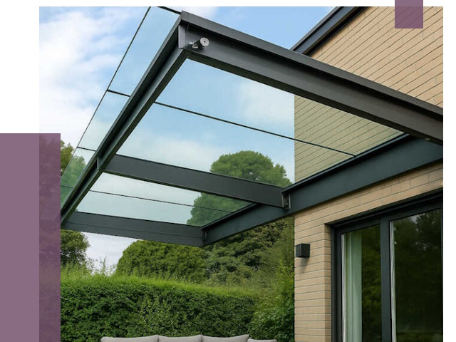 Стеклянные навесы и козырьки в Минусинске от 12193 руб.