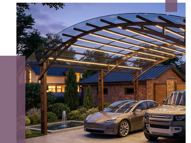 Металлические навесы в Минусинске от 12600 руб. под ключ — ПРОЛЁТ-Мнс