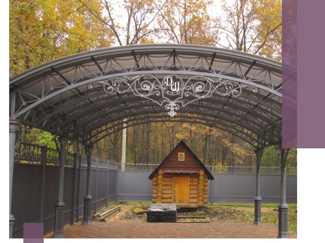 Кованые навесы премиум-класса под заказ в Минусинске