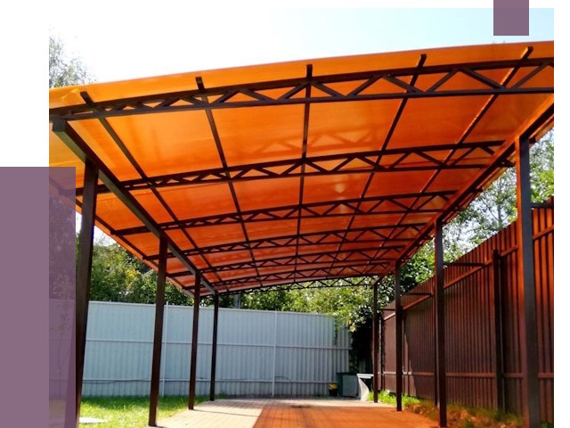 Односкатные навесы под ключ в Минусинске от 13057 руб. 