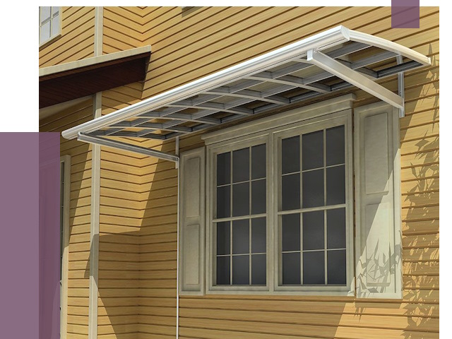 Козырьки над окнами в Минусинске от 7570 руб. — монтаж, покупки | ПРОЛЁТ-Мнс