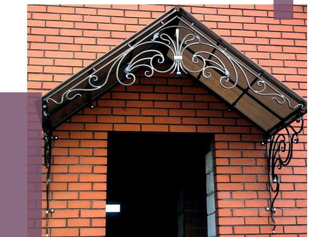 Металлические козырьки в Минусинске от 10618 руб. 