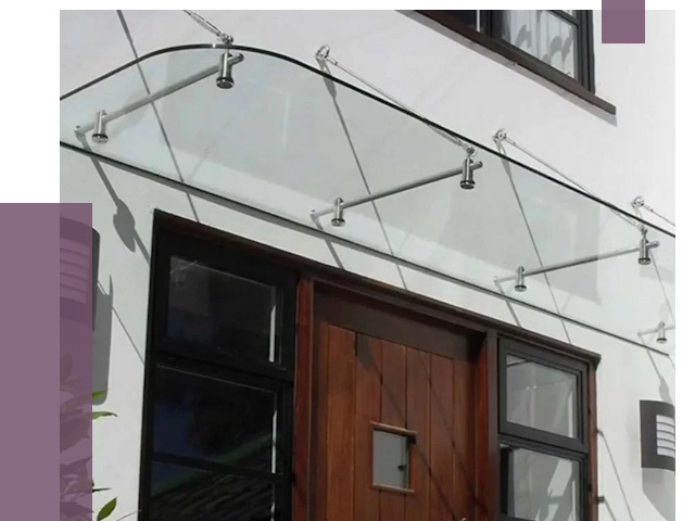 Стеклянные козырьки в Минусинске от 18798 руб. | ПРОЛЁТ-Мнс